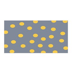 Limpet Polka Dot Yellow Grey Satin Wrap by Mariart