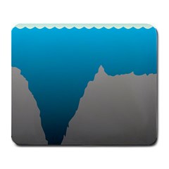 Mariana Trench Sea Beach Water Blue Large Mousepads by Mariart