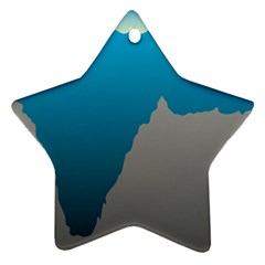 Mariana Trench Sea Beach Water Blue Star Ornament (two Sides) by Mariart