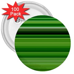 Horizontal Stripes Line Green 3  Buttons (100 Pack)  by Mariart