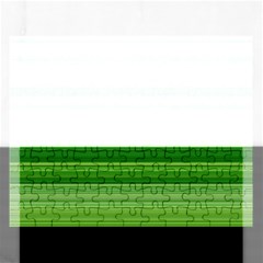 Horizontal Stripes Line Green Rectangular Jigsaw Puzzl by Mariart