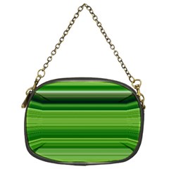 Horizontal Stripes Line Green Chain Purses (one Side)  by Mariart