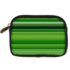 Horizontal Stripes Line Green Digital Camera Cases by Mariart