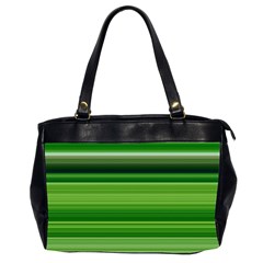 Horizontal Stripes Line Green Office Handbags (2 Sides)  by Mariart