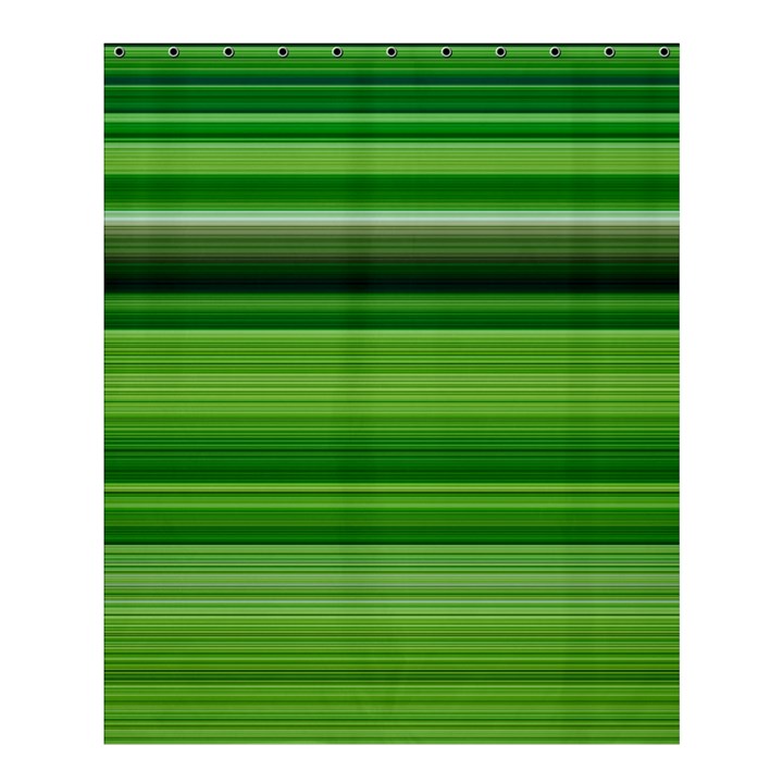 Horizontal Stripes Line Green Shower Curtain 60  x 72  (Medium) 