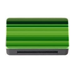 Horizontal Stripes Line Green Memory Card Reader With Cf