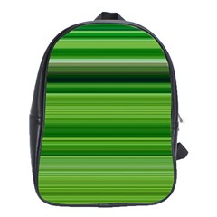 Horizontal Stripes Line Green School Bags (xl)  by Mariart