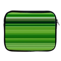 Horizontal Stripes Line Green Apple Ipad 2/3/4 Zipper Cases by Mariart