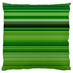 Horizontal Stripes Line Green Standard Flano Cushion Case (two Sides) by Mariart