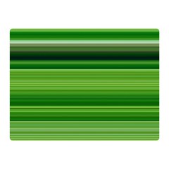 Horizontal Stripes Line Green Double Sided Flano Blanket (mini)  by Mariart