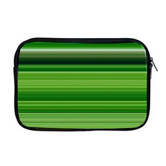 Horizontal Stripes Line Green Apple Macbook Pro 17  Zipper Case by Mariart