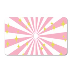 Hurak Pink Star Yellow Hole Sunlight Light Magnet (rectangular) by Mariart