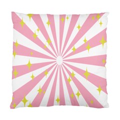 Hurak Pink Star Yellow Hole Sunlight Light Standard Cushion Case (one Side) by Mariart