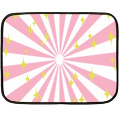 Hurak Pink Star Yellow Hole Sunlight Light Fleece Blanket (mini) by Mariart