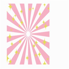 Hurak Pink Star Yellow Hole Sunlight Light Large Garden Flag (two Sides) by Mariart