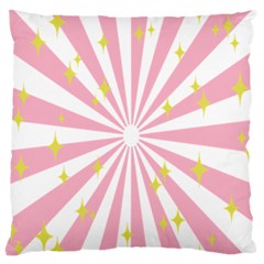 Hurak Pink Star Yellow Hole Sunlight Light Standard Flano Cushion Case (one Side) by Mariart