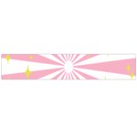 Hurak Pink Star Yellow Hole Sunlight Light Flano Scarf (Large) Front