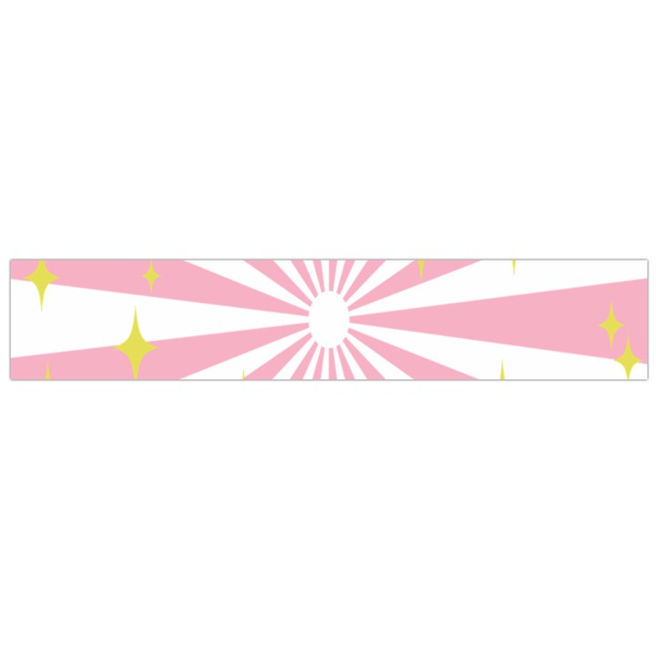 Hurak Pink Star Yellow Hole Sunlight Light Flano Scarf (Large)