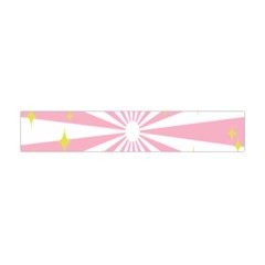 Hurak Pink Star Yellow Hole Sunlight Light Flano Scarf (mini) by Mariart