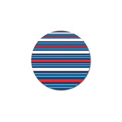 Martini Style Racing Tape Blue Red White Golf Ball Marker by Mariart