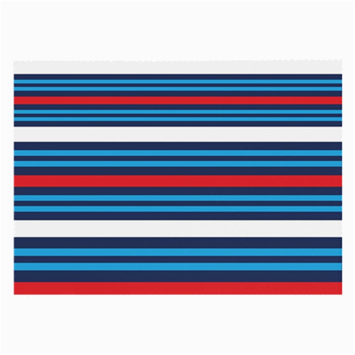 Martini Style Racing Tape Blue Red White Large Glasses Cloth (2-Side)