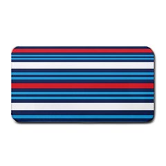 Martini Style Racing Tape Blue Red White Medium Bar Mats by Mariart