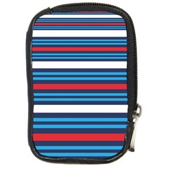 Martini Style Racing Tape Blue Red White Compact Camera Cases by Mariart