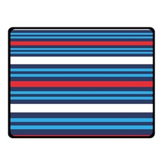 Martini Style Racing Tape Blue Red White Fleece Blanket (small) by Mariart