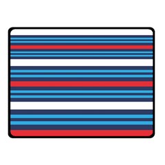 Martini Style Racing Tape Blue Red White Double Sided Fleece Blanket (small)  by Mariart