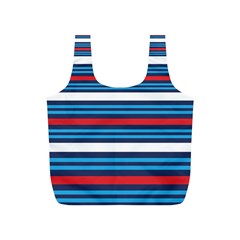 Martini Style Racing Tape Blue Red White Full Print Recycle Bags (s)  by Mariart