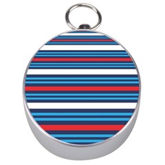 Martini Style Racing Tape Blue Red White Silver Compasses by Mariart