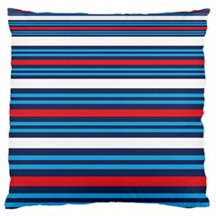 Martini Style Racing Tape Blue Red White Standard Flano Cushion Case (one Side) by Mariart