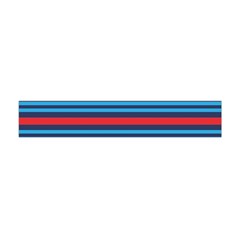 Martini Style Racing Tape Blue Red White Flano Scarf (mini) by Mariart