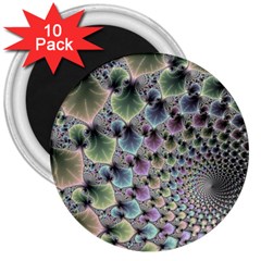 Beautiful Image Fractal Vortex 3  Magnets (10 Pack)  by Simbadda