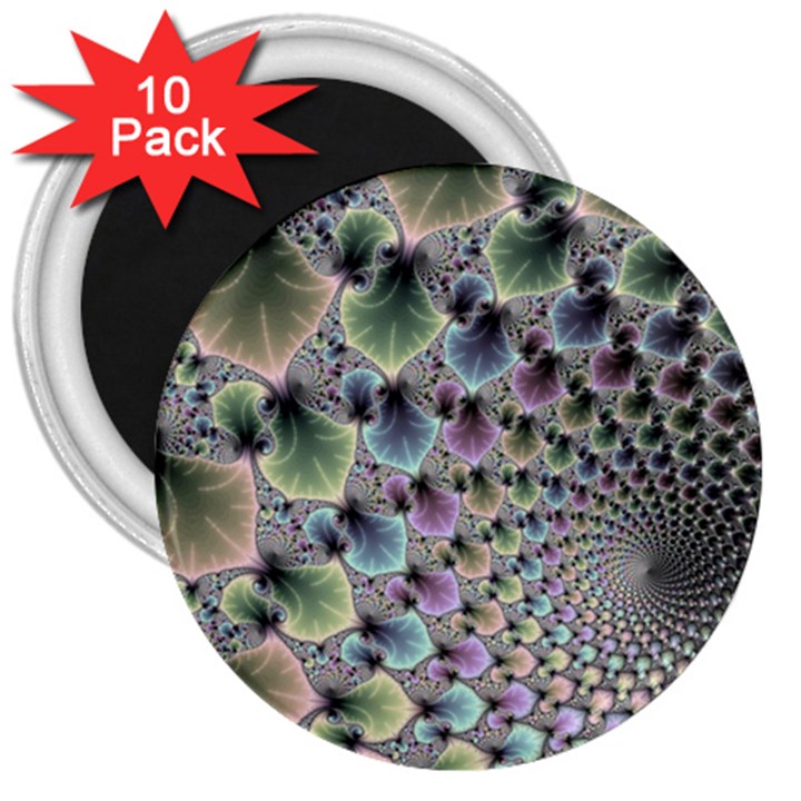 Beautiful Image Fractal Vortex 3  Magnets (10 pack) 