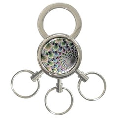 Beautiful Image Fractal Vortex 3-ring Key Chains by Simbadda