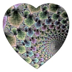 Beautiful Image Fractal Vortex Jigsaw Puzzle (heart) by Simbadda