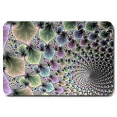 Beautiful Image Fractal Vortex Large Doormat  by Simbadda