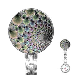 Beautiful Image Fractal Vortex Stainless Steel Nurses Watch by Simbadda