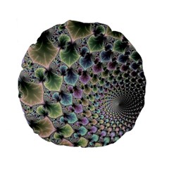 Beautiful Image Fractal Vortex Standard 15  Premium Flano Round Cushions by Simbadda