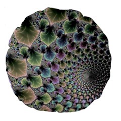 Beautiful Image Fractal Vortex Large 18  Premium Flano Round Cushions by Simbadda