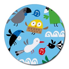 New Zealand Birds Close Fly Animals Round Mousepads by Mariart