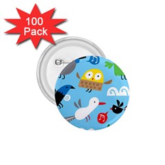 New Zealand Birds Close Fly Animals 1 75  Buttons (100 Pack)  by Mariart