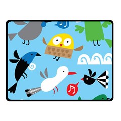 New Zealand Birds Close Fly Animals Double Sided Fleece Blanket (small)  by Mariart