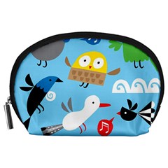 New Zealand Birds Close Fly Animals Accessory Pouches (large) 