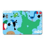 New Zealand Birds Detail Animals Fly Magnet (Rectangular) Front