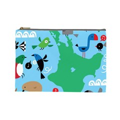 New Zealand Birds Detail Animals Fly Cosmetic Bag (Large) 