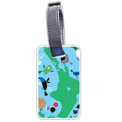 New Zealand Birds Detail Animals Fly Luggage Tags (One Side) 