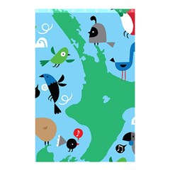 New Zealand Birds Detail Animals Fly Shower Curtain 48  x 72  (Small) 