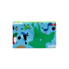 New Zealand Birds Detail Animals Fly Cosmetic Bag (XS)